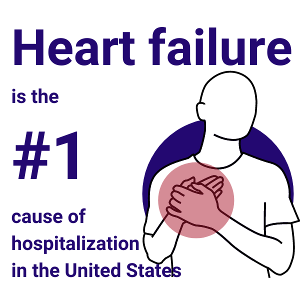 Heart failure is the number one cause of hospitalization