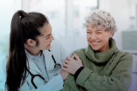 nurse and patient