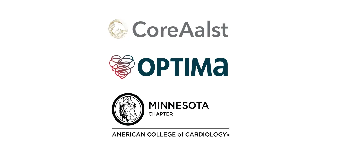 CoreAalst, Optima, and Minnesota Chapter of ACC logos