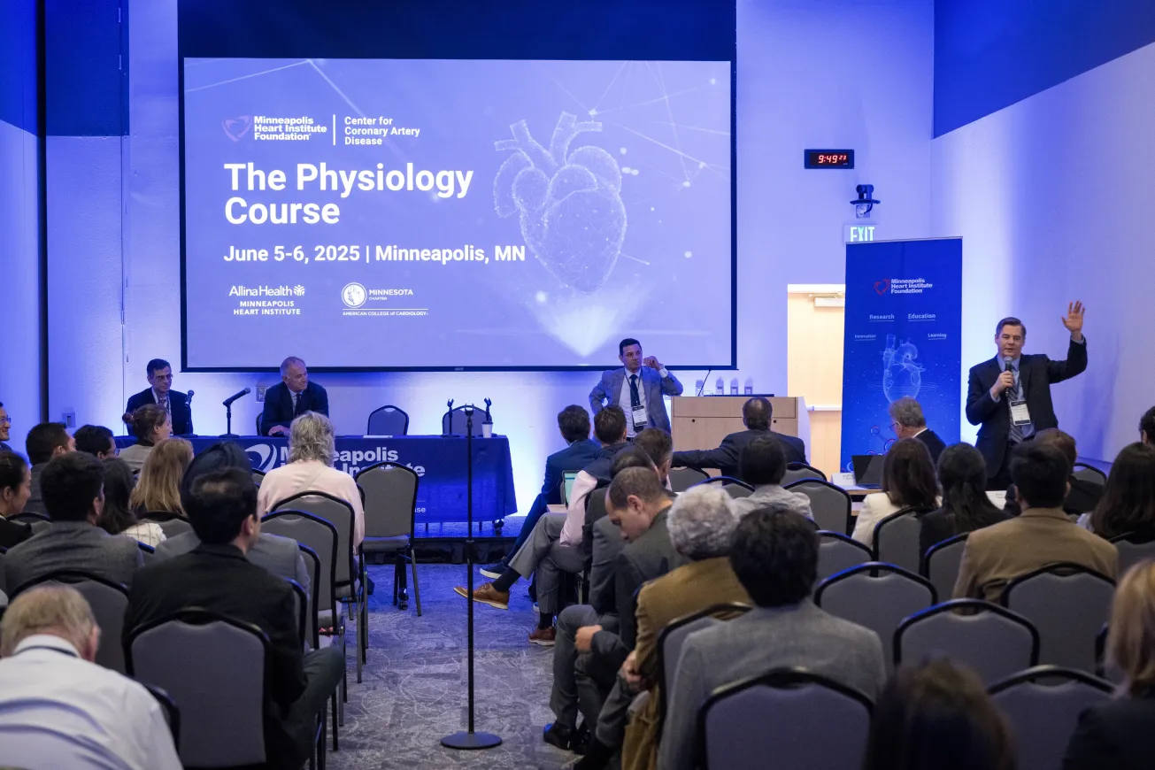 A photograph of a presentation from The Physiology Course