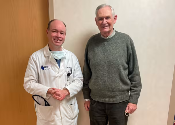 dr. melby with mike