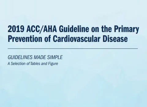 2019 ACC/AHA Guideline on the Primary Prevention of Cardiovascular Disease