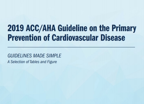 2019 ACC/AHA Guideline on the Primary Prevention of Cardiovascular Disease