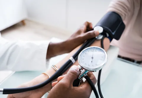 measuring blood pressure