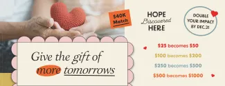 give the gift of more tomorrows