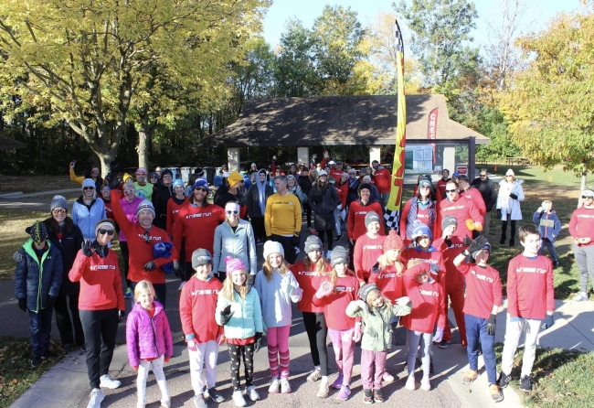 group photo from riebe run