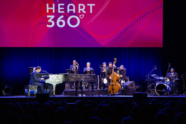 Heart 360 stage with performers