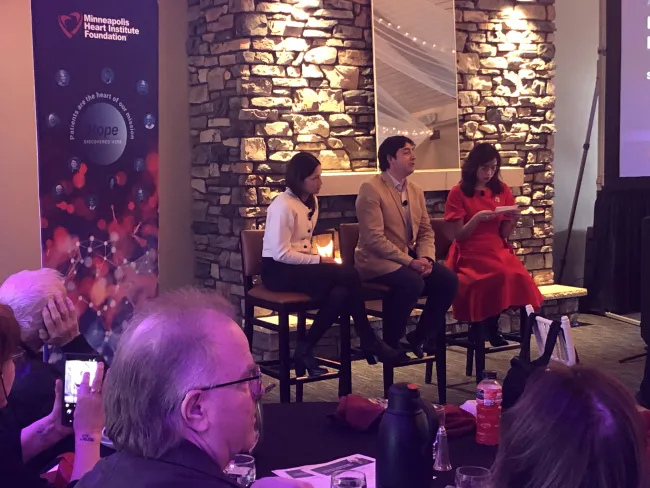 A photo of the physician panel 