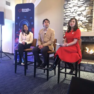 A photo of the physician panel 