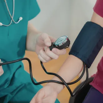 measuring blood pressure