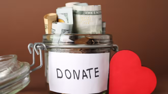 change jar reading donate