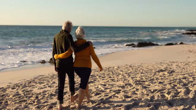couple on beach