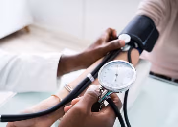 measuring blood pressure