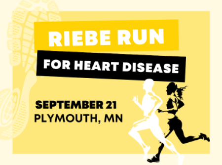 riebe run for heart disease on september 21 in plymouth, mn