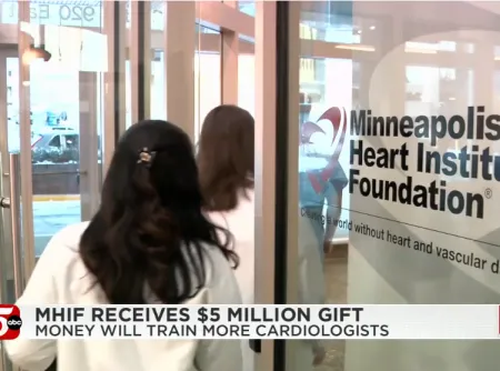 KSTP news screenshot - doctors walking at MHIF