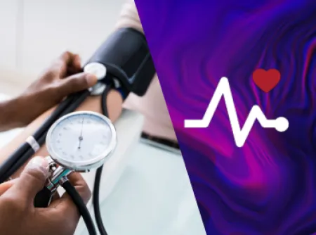 A doctor evaluating blood pressure
