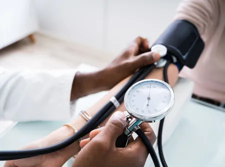 measuring blood pressure
